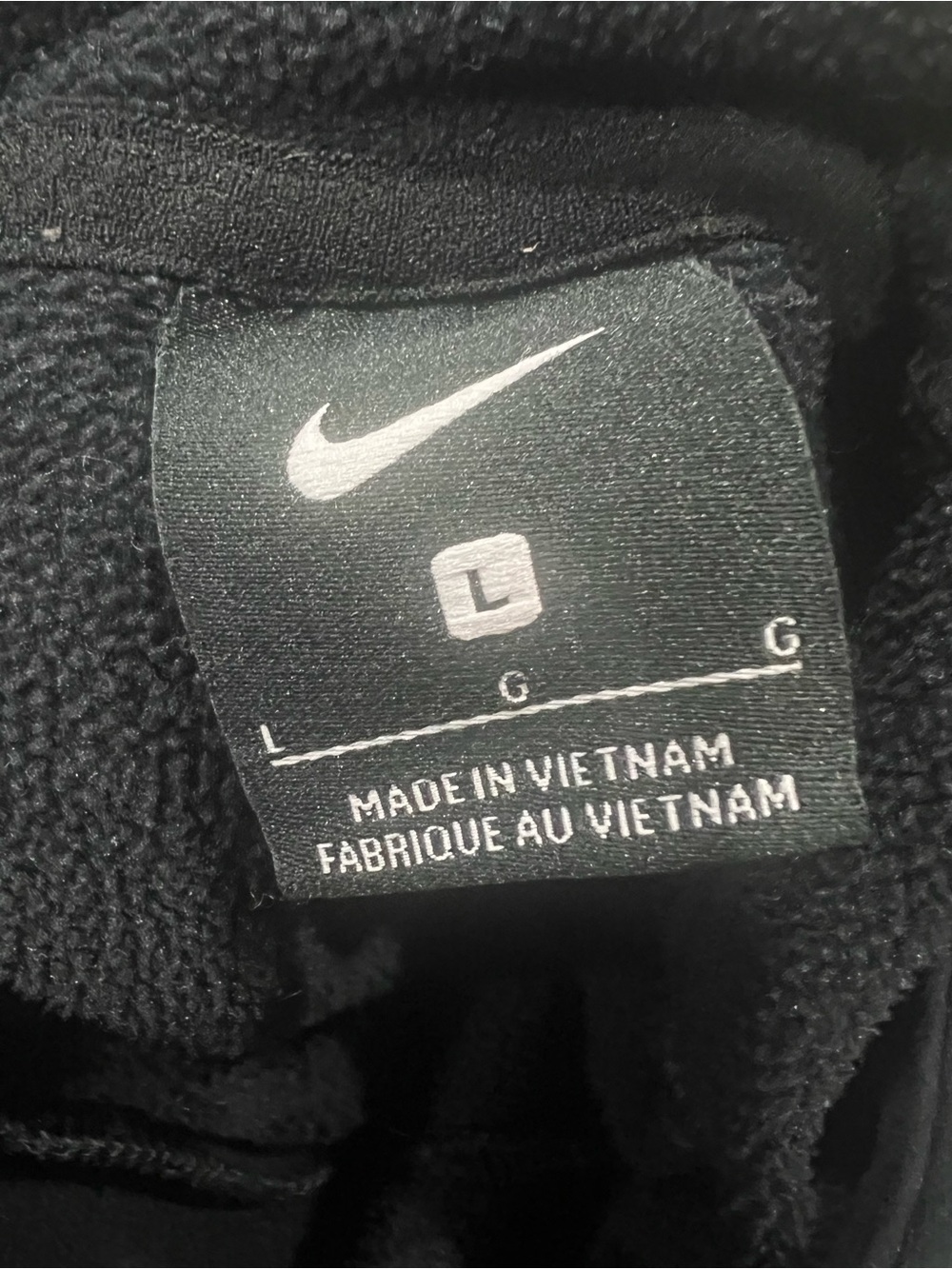 Women’s Nike Therma All Time Ribbon Draw Cord Pullover Hoodie Black Large - Picture 9 of 9